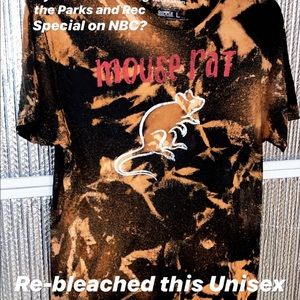 ✨2 for $50✨ Custom Bleached Mouse Rat T-Shirt